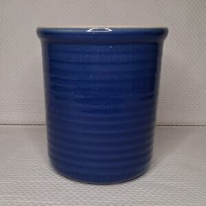 Emile Henry Blue Kitchen Ribbed Utensil Holder 87.63